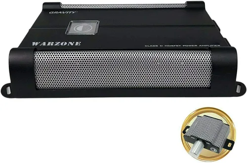 Vista 3 de Gravity 2000.1D Clase D Amplificador de audio para automóvil – 1000 vatios True RMS @ 1 Ohm Potencia máxima a 2000W, 1/2/4 Ohm estable, digital