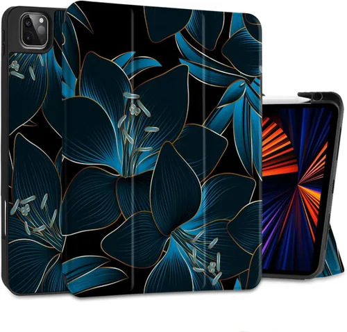 Vista 13 de DONGKE Funda protectora delgada para iPad Pro 2022/2021/2020/2018 de 11 pulgadas de generación 4/3/2/1 - Funda protectora delgada - Soporte