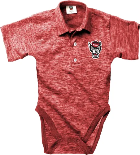 Vista 10 de Wes and Willy Baby Sports Fan Polo Snap Suit Romper Infantil Nublado Hilado Golf Creeper