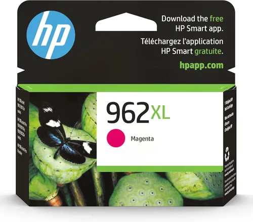 HP Cartucho de tinta magenta de alto rendimiento 962XL | Funciona con OfficeJet 9010, Pro 9010, 9020 | Elegible para tinta instantánea | 3JA01AN