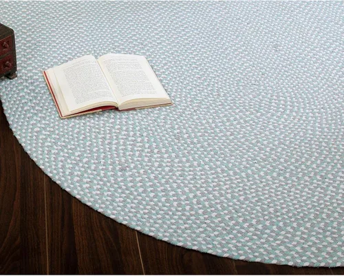 Vista 25 de Super Area Rugs - Alfombra trenzada de algodón de tres colores para granja, estilo búfalo a cuadros, negro, blanco, gris, 2 x 3 pies, rectangular