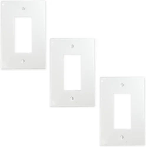 Vista 10 de Questech Cubiertas de tomacorrientes, placas de pared dúplex individuales, placas de interruptor de 1 banda, cubiertas de toma de corriente