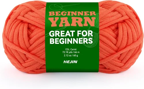 Vista 45 de Hilo de 60g Amatista para Ganchillo y Tejer; 66m (72 yardas) de Hilo de Algodón para Principiantes con Puntos Fáciles de Ver; Peso Worsted Mediano
