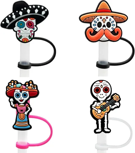 Tapa de paja para Stanley, divertida cubierta de popote para Stanley de 30 y 40 onzas, bonita cubierta de paja de dibujos animados para regalos de