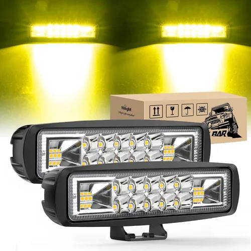 Vista 13 de Nilight Cápsulas LED Marinas Luces de Navegación 2 Piezas 54W Haz de Inundación Azul Blanco Pontón Barco Cubierta Muelle Iluminación para Pesca