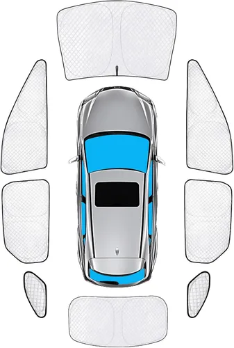 Vista 84 de KMF 6 piezas de parasoles gruesos para Mazda 3 Hatchback (No Sedán) 2014-2018 Accesorios, parasoles completos para parabrisas y ventanas de coche