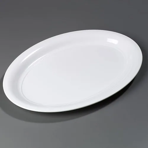 Vista 9 de Carlisle FoodService Products Displayware - Plato de plástico para catering, 21 x 15 pulgadas, color blanco