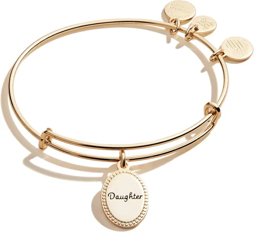 Alex and Ani - Pulsera expandible de alambre para mujer, con dije significativo, colección Because I Love You, de 2 a 3.5 pulgadas