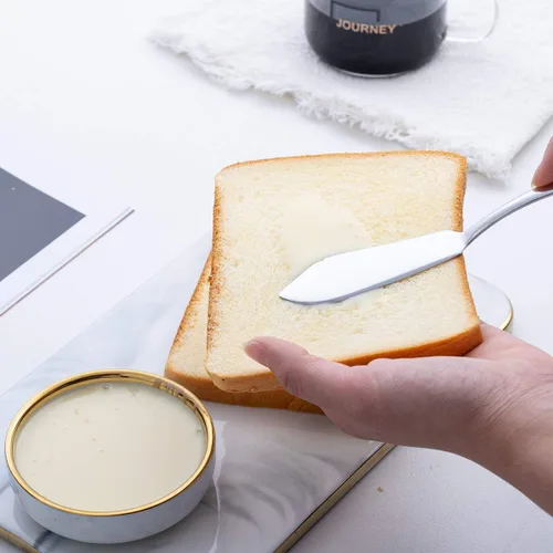 Vista 7 de GoGeiLi - Juego de utensilios de servir de 5 piezas de acero inoxidable, incluye servidor de pastel, cuchara de servir, cuchara de servir, cuchara