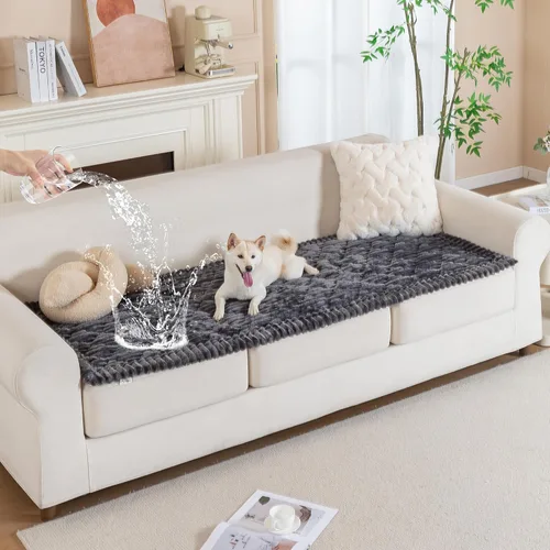 Vista 12 de PuTian Funda de sofá 100% impermeable para perros, lavable, antideslizante, protector de sofá, apto para mascotas, para sofás y sofás, 27.6 x 59