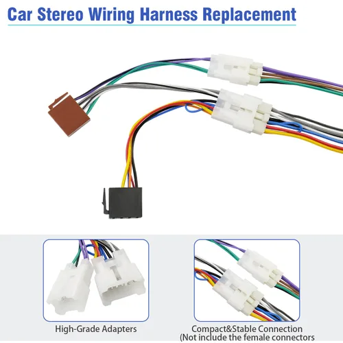 Vista 6 de Arnés de cableado ISO Compatible con Toyota Subaru Lexus Scion Adaptador Conector Enchufe de Cable de Radio Estéreo de Coche