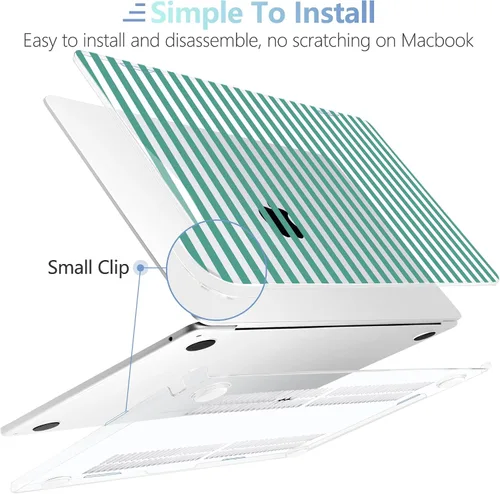 Vista 91 de MEEgoodo Funda para MacBook Air M5/M4/M3/M2 de 15 pulgadas 2026 2025 2024 2023, compatible con laptop modelo (A3448/A3241/A3114/A2941) para MacBook