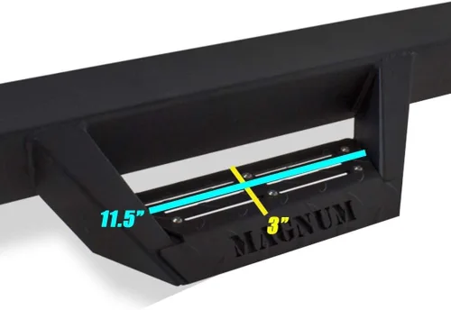 Vista 4 de Raptor Series RTS74JP: 18-21 Jeep Wrangler JL Unlimited 4 puertas Negro Cab Longitud RT escalones