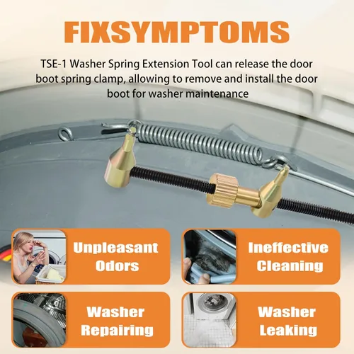 Vista 6 de Herramienta de Expansión de Resorte de Sello de Lavadora de Carga Frontal - TSE-1/1383EER4004A/383EER4001A para LG, Samsung, Kenmore, Whirlpool