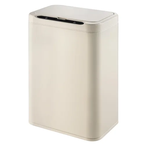 Vista 11 de ELPHECO Basurero de acero inoxidable para oficina, con sensor de movimiento, sin contacto, cubo de basura inteligente automático para cocina, Verde