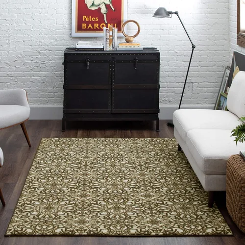 Mohawk Home Amstel - Alfombra marrón de 5 x 8 pies,