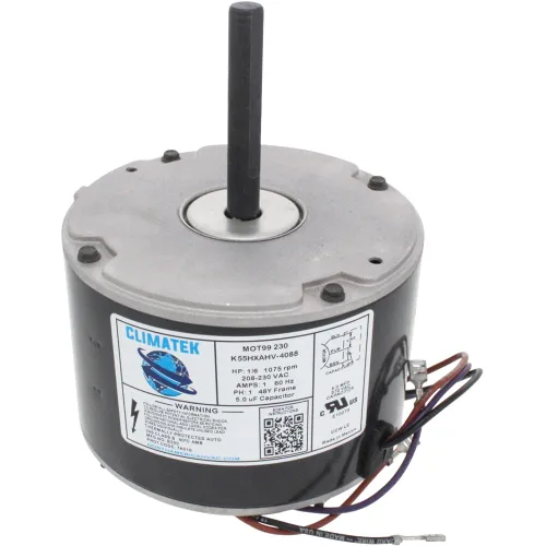 ClimaTek El motor del ventilador de condensador mejorado de 1/6 HP reemplaza directamente a GE, Genteq 5KCP29ECA033S