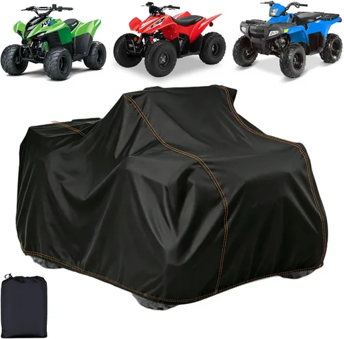 Vista 10 de QYMOTO Cubierta para ATV, Cubierta grande para ATV XL 2-UP, Universal para 4 ruedas Quad Durable Impermeable al Aire Libre Protección Completa
