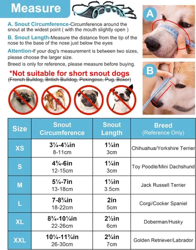Vista 3 de LUCKYPAW Bozal para Perro, Bozal de Malla para Perros Pequeños y Medianos, Cobertura Suave de Boca para Evitar Mordeduras y Masticaciones, Protector