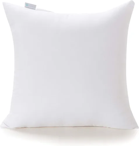 Acanva - Relleno para almohada, hipoalergénico, suave, color blanco., Poliéster, Blanco, 18x18"