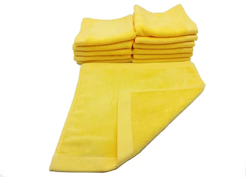 Vista 41 de BY LORA Toallas de algodón de terciopelo de rizo Felpa, secado rápido, duraderas y ecológicas Disponible en tamaños de toalla de playa, toalla