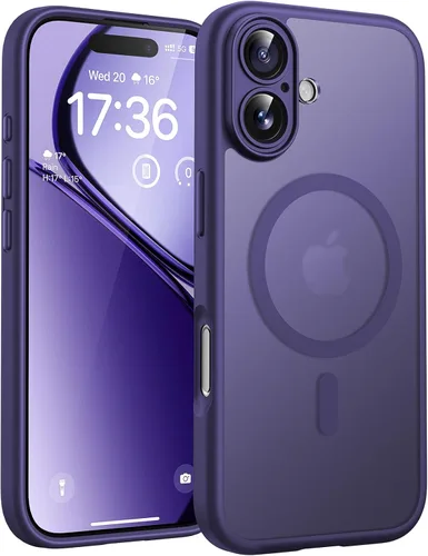 Vista 48 de TOCOL Funda para iPhone 11, compatible con Magsafe, protección completa de cámara, imanes integrados, protección contra caídas, funda translúcida