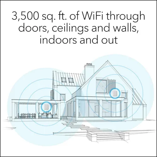 Vista 3 de NETGEAR Orbi Sistema WiFi 6 de malla de tres bandas para todo el hogar (RBK652S) - Router + 1 extensor de satélite - Características de seguridad