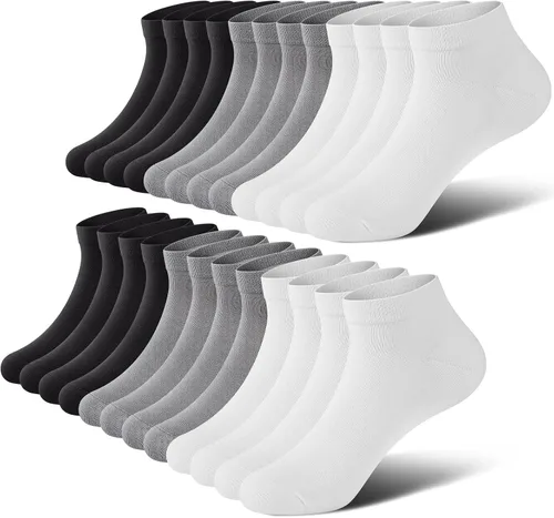 No Show - Calcetines para hombre, calcetines de tobillo de corte bajo, calcetines cortos para hombre, calcetines casuales de algodón