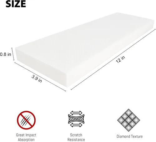 Vista 3 de Protector de pared de garaje, paquete de 2 protectores de parachoques para puerta de automóvil, autoadhesivos, protección de espuma para pared