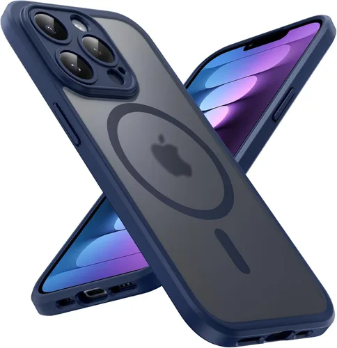 Vista 118 de TOCOL Funda para iPhone 11, compatible con Magsafe, protección completa de cámara, imanes integrados, protección contra caídas, funda translúcida