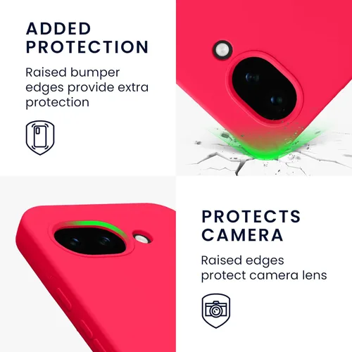 Vista 505 de kwmobile Funda Compatible con Google Pixel 6 Pro - Funda de teléfono de silicona TPU con acabado suave - Azul Arrecife