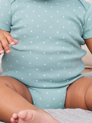 Vista 8 de Simple Joys by Carter's Body unisex de manga corta para bebé, paquete de 6