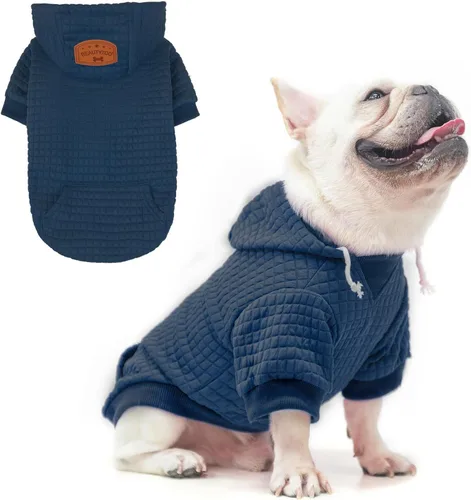 Vista 52 de BEAUTYZOO - Sudadera con capucha para perros macho o hembra pequeños, medianos y grandes, ropa cálida de invierno y otoño, talla S o M, suéter