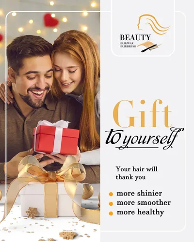 Vista 8 de Slick Back - Juego de cepillo para el cabello y barra de cera para el cabello, control del encrespamiento y suavizado de vuelo, elegantes colas