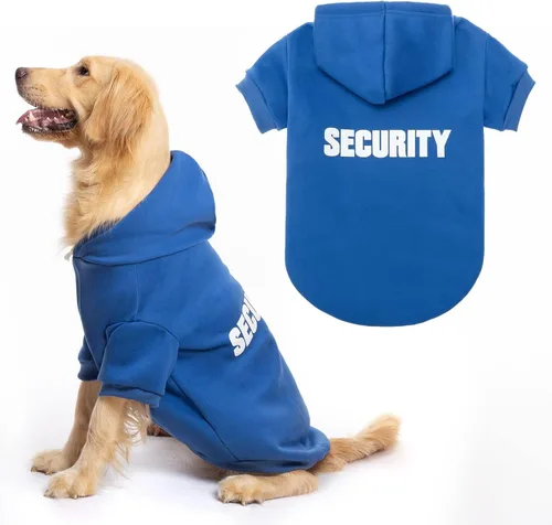 Vista 29 de BINGPET - Sudaderas con capucha de seguridad para perros, suéter para cachorros, abrigos para perros para clima frío, suéter con capucha de forro