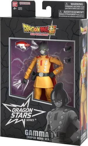 Vista 2 de BANDAI RED Dragon Ball Super Hero - Gamma 1 - Figurita Dragon Stars 6.7 in