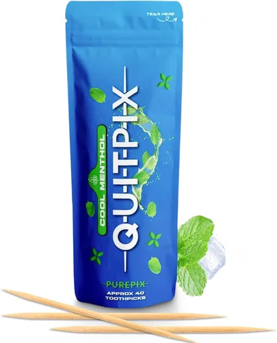 Vista 11 de QuitPix - Palillos de dientes con sabor prémium con infusión para ayudar a dejar de fumar, sin nicotina, sin OMG, Kosher Vegan Canela Swirl 40