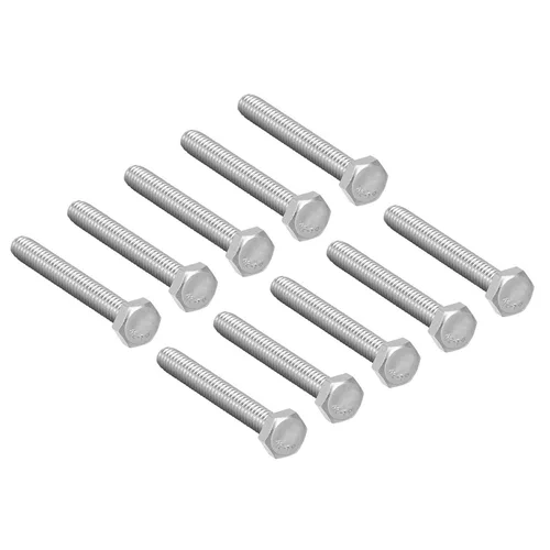 Vista 39 de 10 tornillos hexagonales M6 M6-0.039 x 1.575 in UNC Tornillos de cabeza hexagonal A2-70 (304) de acero inoxidable totalmente roscados, totalmente