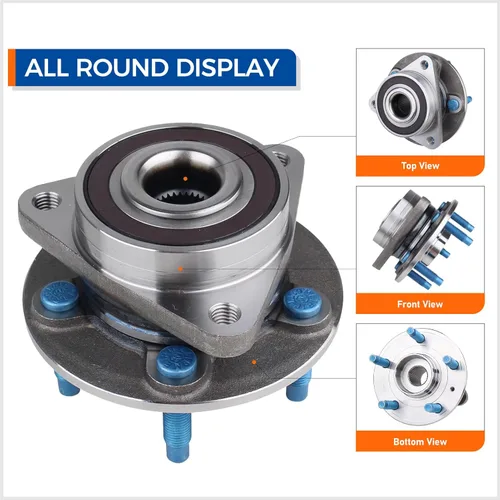 Vista 2 de PAROD Par 513315 Conjunto de cubo de rodamiento de rueda delantera compatible con Chevy Cruze 2011-2015, Chevy Cruze Limited 2016
