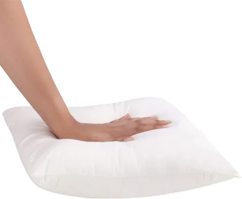 Vista 3 de CRAFTSWORTH Juego de 4 rellenos de almohada de polialgodón ligero de 20 x 20 pulgadas, relleno de funda para cama y sofá, almohadas decorativas