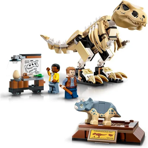 LEGO Jurassic World T. rex Dinosaur Fossil Exhibition 76940 Kit de construcción; juego de juguete genial para niños; nuevo 2021 (198 piezas)