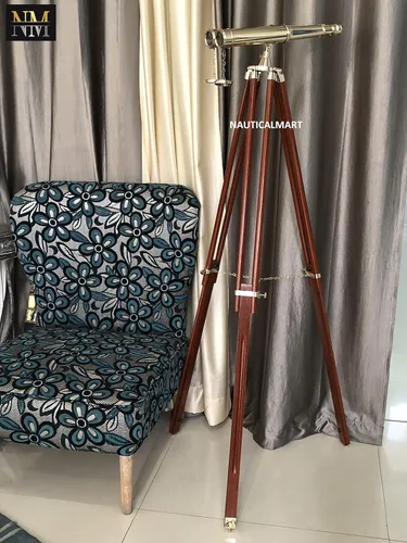 Vista 4 de Nauticalmart - Binoculares de latón macizo de 62 pulgadas de Nauticalmart Telescopio totalmente funcional, binocular náutico vintage