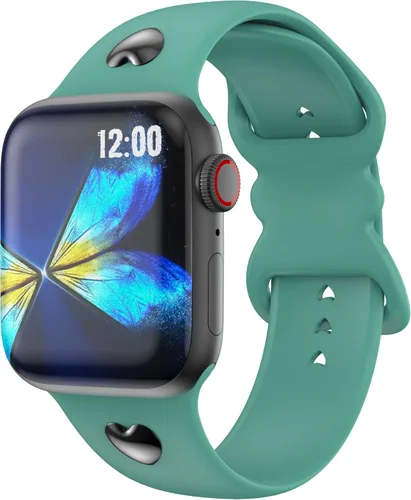 Vista 12 de T-ENGINE Correa compatible con Apple Watch Series 9, 8, 7, 1.61 pulgadas, Series 6, 5, 4, SE de 1.575 pulgadas, Serie 3 de 1.496 pulgadas para mujer