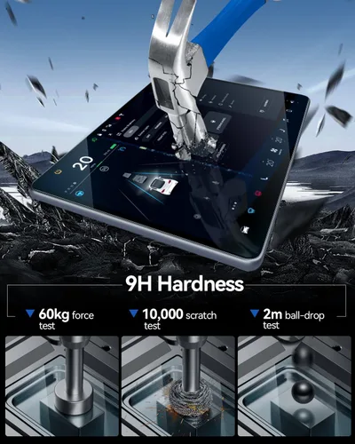 Vista 3 de Protector de pantalla mate para Tesla Model Y Juniper 2026 2025 y 2024 2025 Model 3 Highland [sin deslumbramiento, sin huellas dactilares]