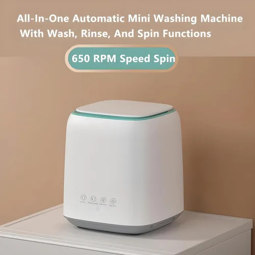 Vista 2 de Lavadora portátil, lavadora de ropa interior, lavado inteligente, lavadora pequeña de gran capacidad para ropa, ropa interior, calcetines
