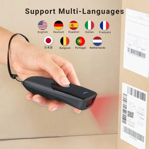 Vista 6 de Tera Pro Rendimiento Extremo Escáner de Código de Barras Inalámbrico 1D 2D QR Mini Portátil Pequeño 3-en-1 Compatible con Bluetooth y 2.4G
