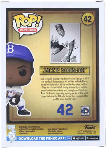 Vista 3 de Funko Pop! Iconos: Jackie Robinson (los estilos pueden variar con la posibilidad de persecución de bronce)