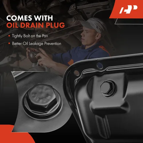 Vista 7 de A-Premium Cárter inferior de aceite de motor con tapón de drenaje compatible con Nissan Frontier 2005-2019 Pathfinder 2005-2012 Xterra 2005-2015