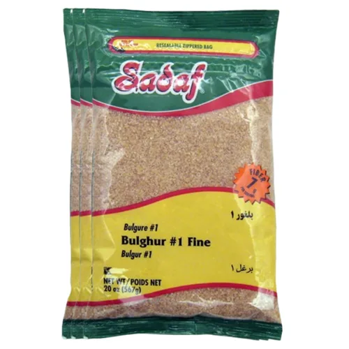 Vista 3 de Sadaf Bulghur #1 Fine – Trigo Bulgur para cocinar y saborizar alimentos – Cocina de Oriente Medio – Kosher – Bolsa resellable de 20 onzas