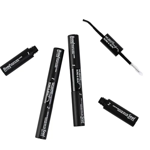 Vista 9 de Pegamento de pestañas para racimos de pestañas y pestañas individuales, fuerte sujeción y larga duración, impermeable, negro